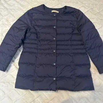 CROCODILE 노카라 다운 자켓 네이비 LL 이너 다운