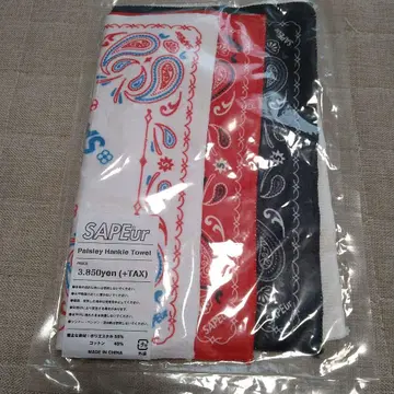 미사용 새상품 SAPEur 사풀 타월 손수건 레어