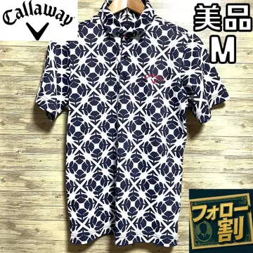[팔로우 할인] 새상품급 캘러웨이 피케 셔츠 남성용 M 올 패턴