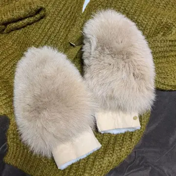 새상품급 demodee 데모데 복슬복슬 무스탕 그로브