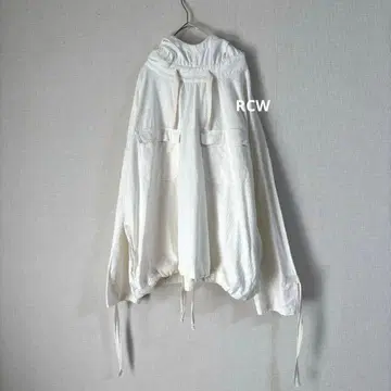 CANALJEAN RCW 스트레치 트윌 아노락 후드티 아우터 화이트