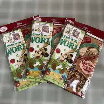 미니 타월 세트 3개 새상품 디즈니 리조트 한정판 후드 & 와인 페스티벌