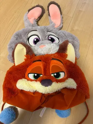 주토피아 닉 주디 팬캡 2개 세트 디즈니