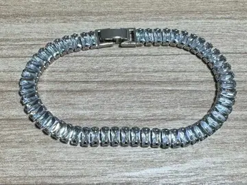 실버 크리스탈 팔찌