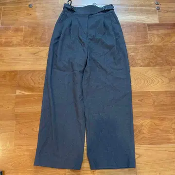 BEAUTY BASIC 짙은 그레이 와이드 팬츠 M 사이즈