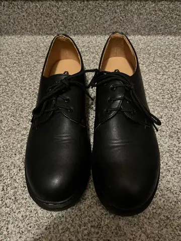 SVEC 블랙 3홀 옥스퍼드 슈즈