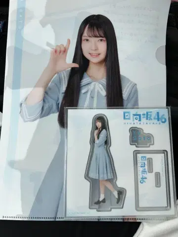 히나타자카 복권 사토 유우하 파일&아크릴 스탠드 세트(익명 배송)