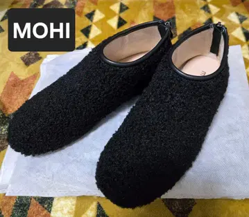 [ MOHI ] 콜론하고 귀여운~ 블랙 보아 신발 23 새상품