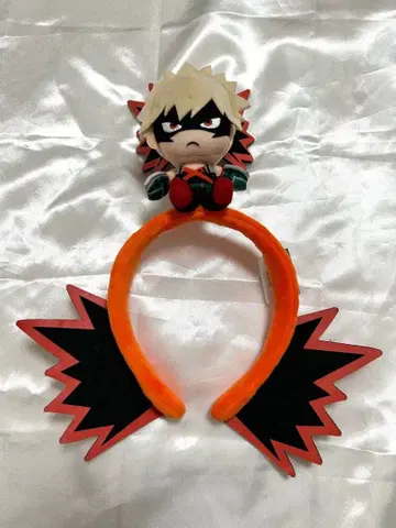 바쿠고 카츠키 봉제 인형 머리띠 USJ 유니버셜 스튜디오 재팬