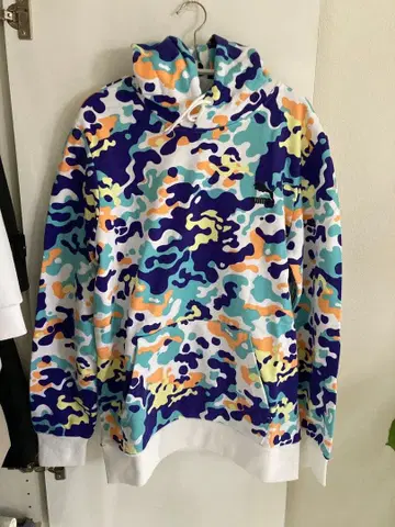 레어 PUMA 카모플라쥬 패턴 후드티 S