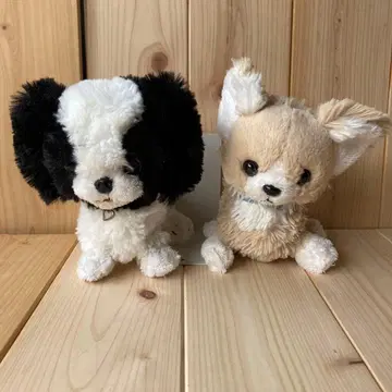 봉제 인형 강아지 2마리 세트 퍼피 치와와