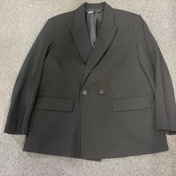 ZARA 블랙 테일러드 자켓 여성용 US L 사이즈