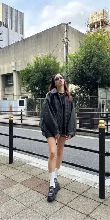 laguagem 가죽 빈티지 자켓