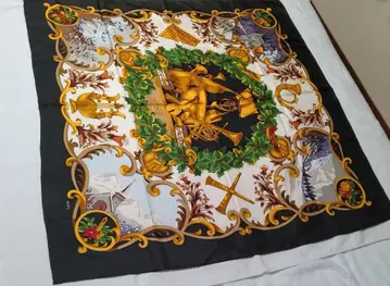 크리스마스 디자인 스카프 87cm 정사각형