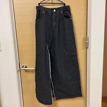 3.3Field Trip 슬릿 데님 롱 스커트