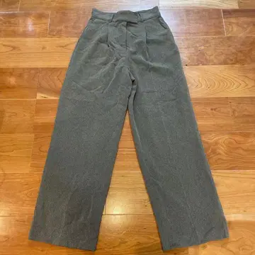 내추럴 뷰티 베이직 브라운 그레이 와이드 팬츠 M 사이즈