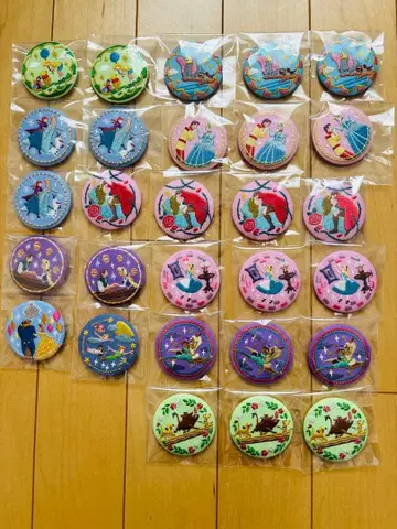 디즈니 자수 캔뱃지 세트