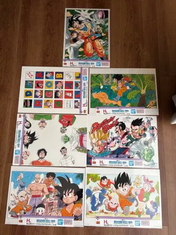 제일복권 드래곤볼 클리어 포스터 7장 세트