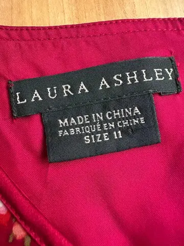 LAURA ASHLEY 슬리브리스 원피스 SIZE 11
