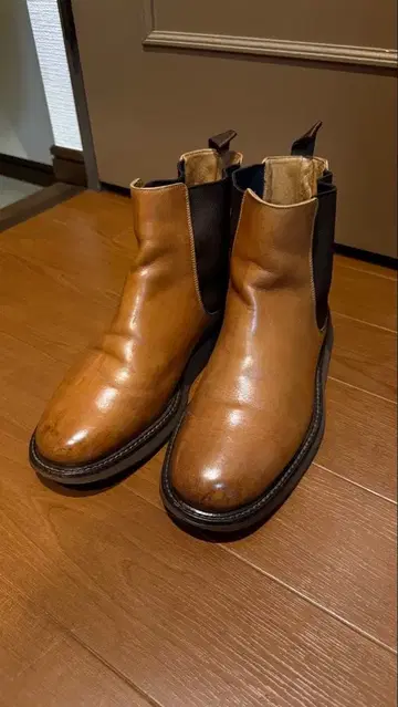 브라운 가죽 빈티지 부츠