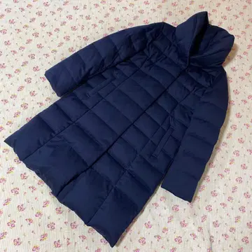 쉽스 다운 90% 다운 롱 코트 M 다크 네이비 네이비 따뜻한 DMW