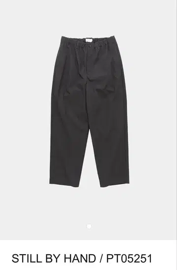 STILL BY HAND 25SS 코튼 폴리에스테르 중태 테이퍼드 팬츠