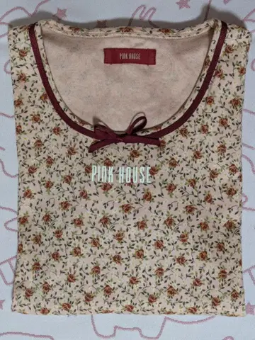 PINKHOUSE 핑크 꽃무늬 상의 M 사이즈