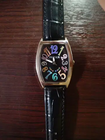 프랭크 미우라 가죽 벨트 시계