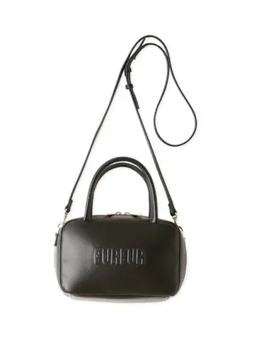 FURFUR 스퀘어 보스턴 백 블랙