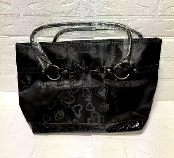 미사용 여성용 백 하트 무늬 블랙 백