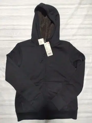 유니클로 보아 맨투맨 풀 집업 후드티 S 사이즈