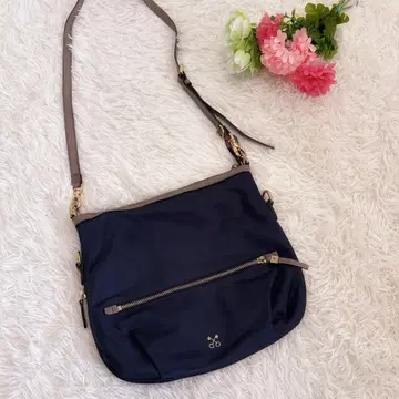 SAZABY 사자비 나일론 x 가죽 숄더백 2WAY 다기능