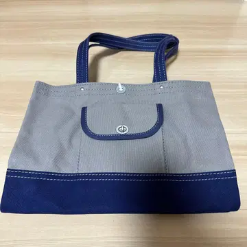 [ 미사용 새상품 ] 신잔로 캔버스 그레이/네이비 토트백