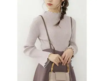 프로포션 리브 니트 모카 브라운 사이즈 프리