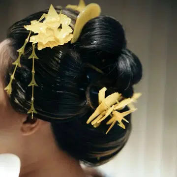 일본 의류 머리 장식 헤어콤 사전 촬영 결혼식 성인식에