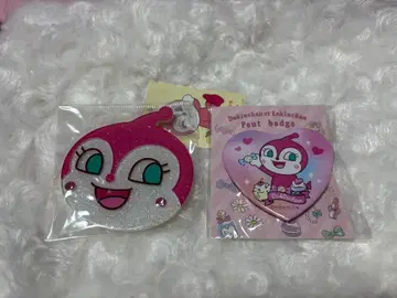 호빵맨 뮤지엄 짤랑이 페이스 거울 하트 캔뱃지