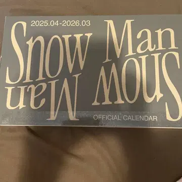 Snow Man 공식 달력 2025-2026
