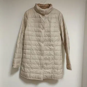 리버서블 베이지 다운 자켓