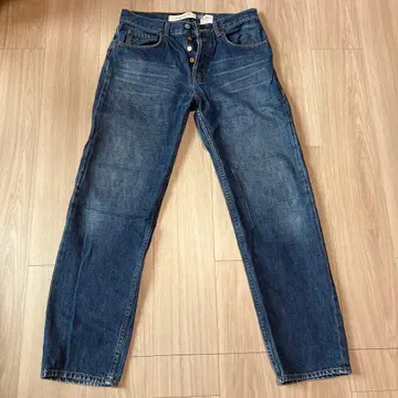 오리지널 핏 다크 블루 데님