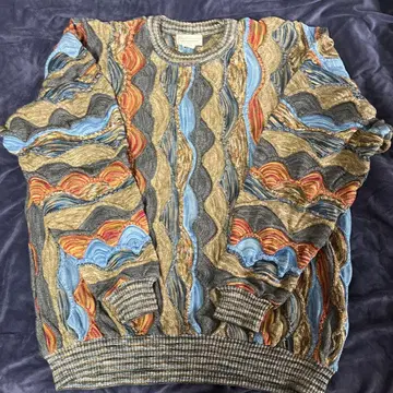 Norm Thompson Tundra XL 파도 무늬 니트