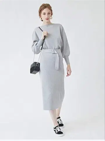 titivate 니트 셋업 벨트 포함