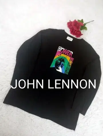 [초레어] 존 레논 JOHN LENNON 러브 앤 피스 T셔츠 블랙