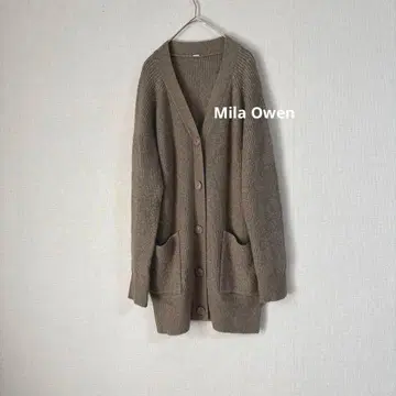 Mila Owen 미라 오웬 벨트 니트 롱 가디건 모카