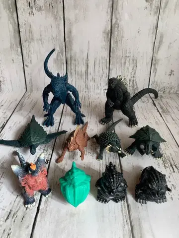 고질라 외 소프트 비닐 PVC 피규어 6개 & 증정품