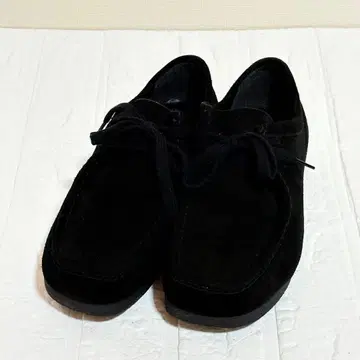 남성용 모카신 스웨이드 블랙 25cm 캐주얼 신발