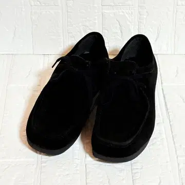 남성용 모카신 스웨이드 블랙 25cm 캐주얼 신발