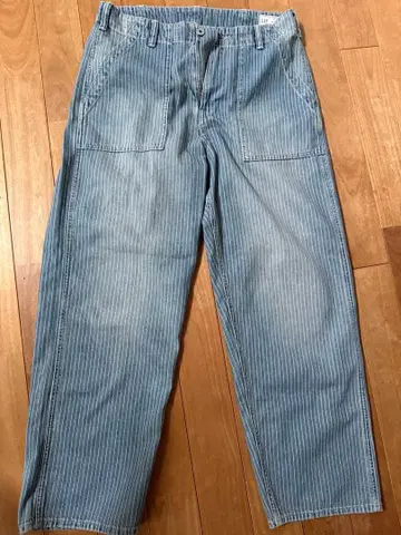 GAP 배기 핏 스트라이프 진 30 30