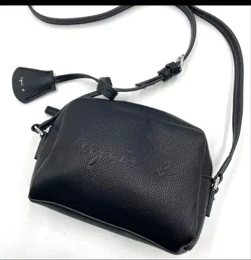 아네스베 Agnes.b 엠보싱 로고 숄더 백 가죽