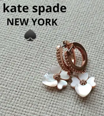 katespade 케이트 스페이드 플라워 모티브 귀걸이 핑크 골드 꽃
