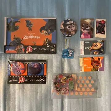 묶음 판매! 주토피아 스티커 배지 세트
